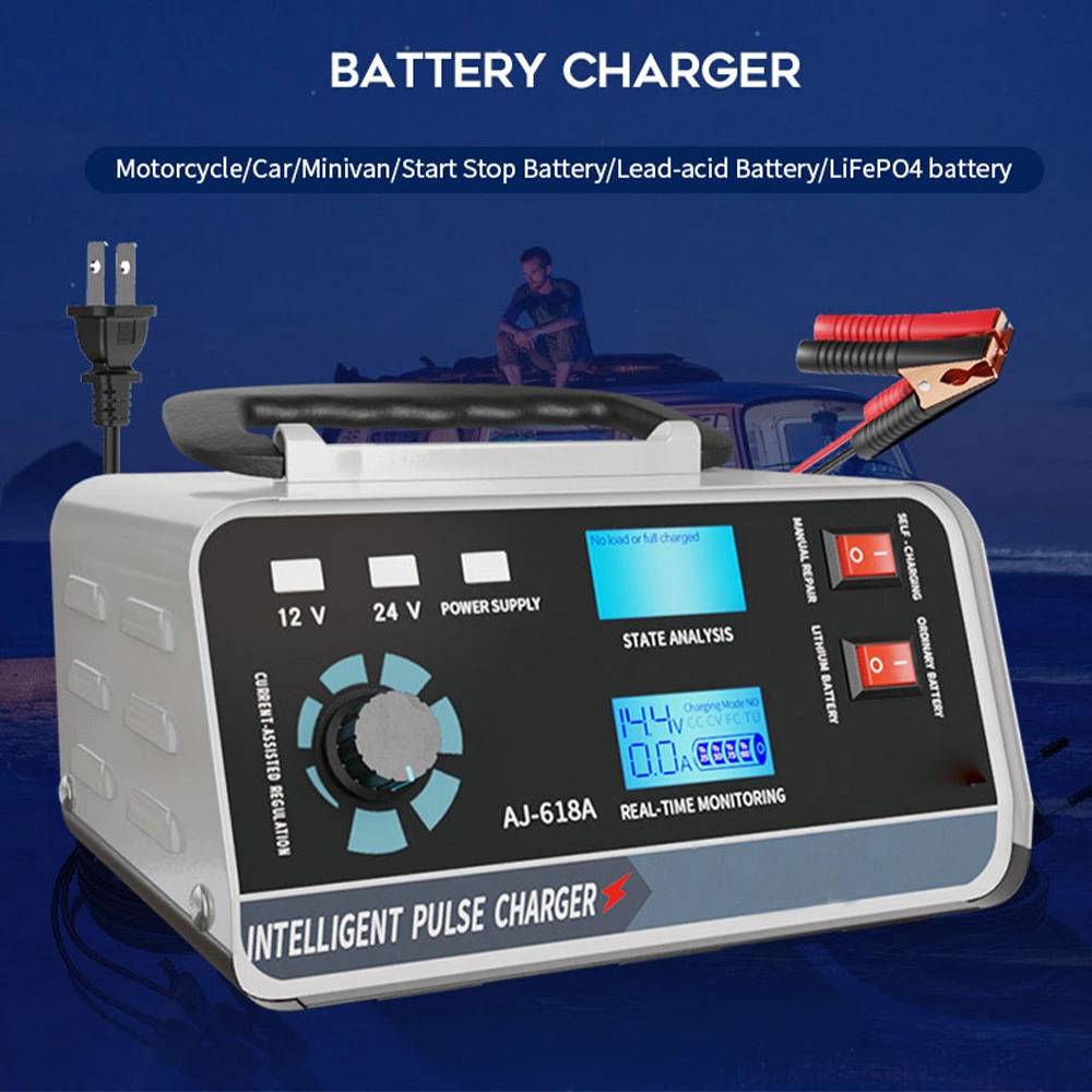 400W 12/24V Heavy Duty Car Truck Battery Charger