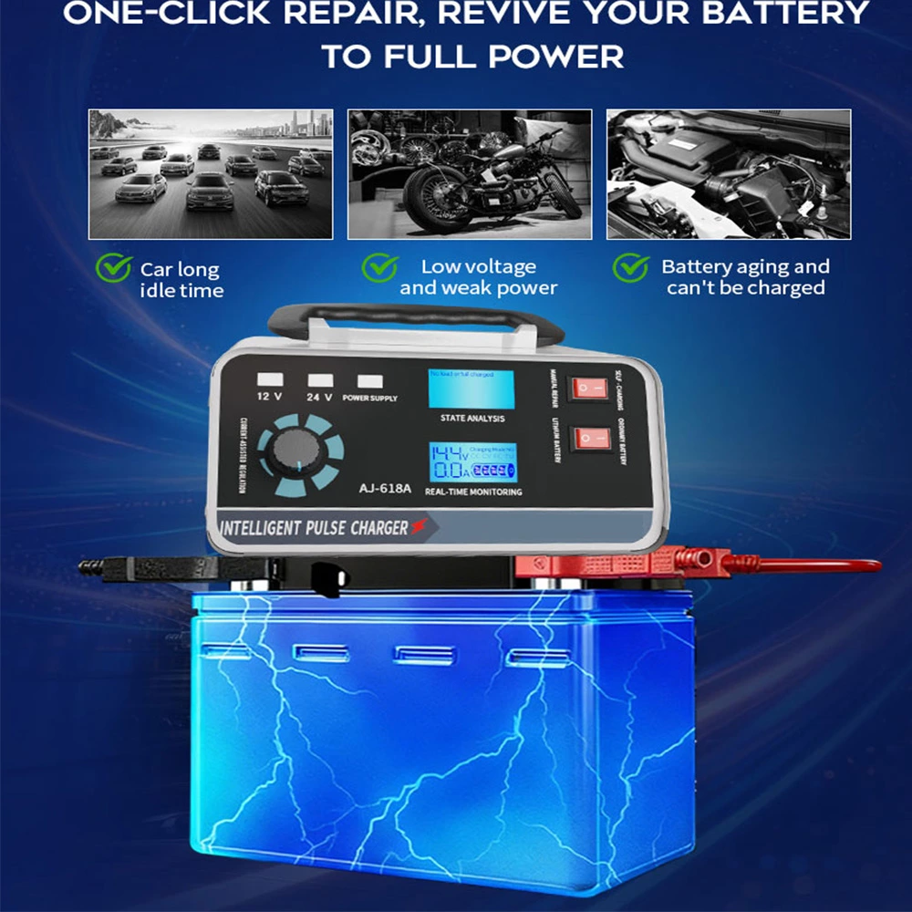 400W 12/24V Heavy Duty Car Truck Battery Charger