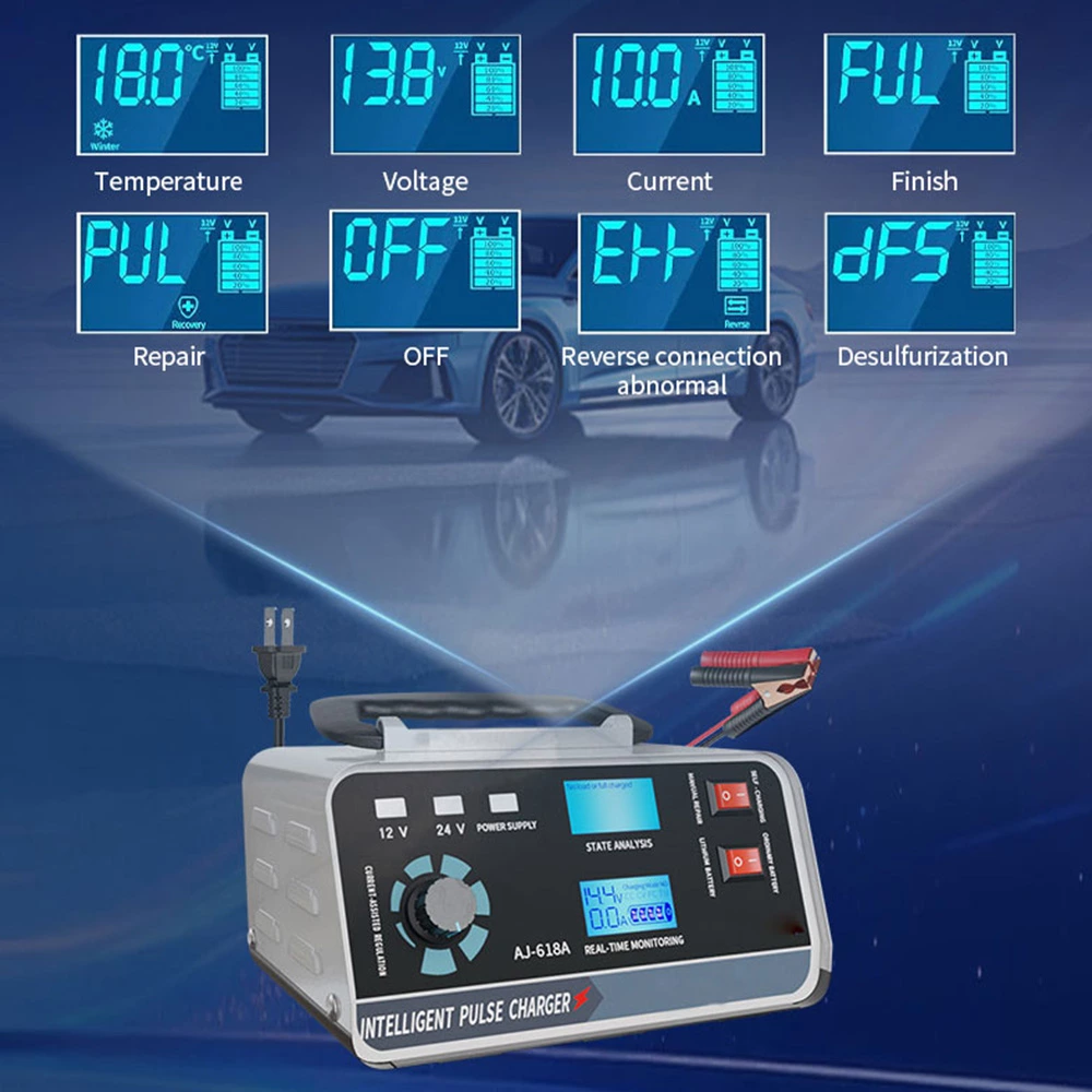 400W 12/24V Heavy Duty Car Truck Battery Charger