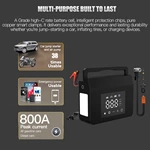 Jump Starter Air Compressor 1200A Car Battery Jump Starter for Truck SUV 150PSI Tire Inflator 12V Lithium Polymer Battery